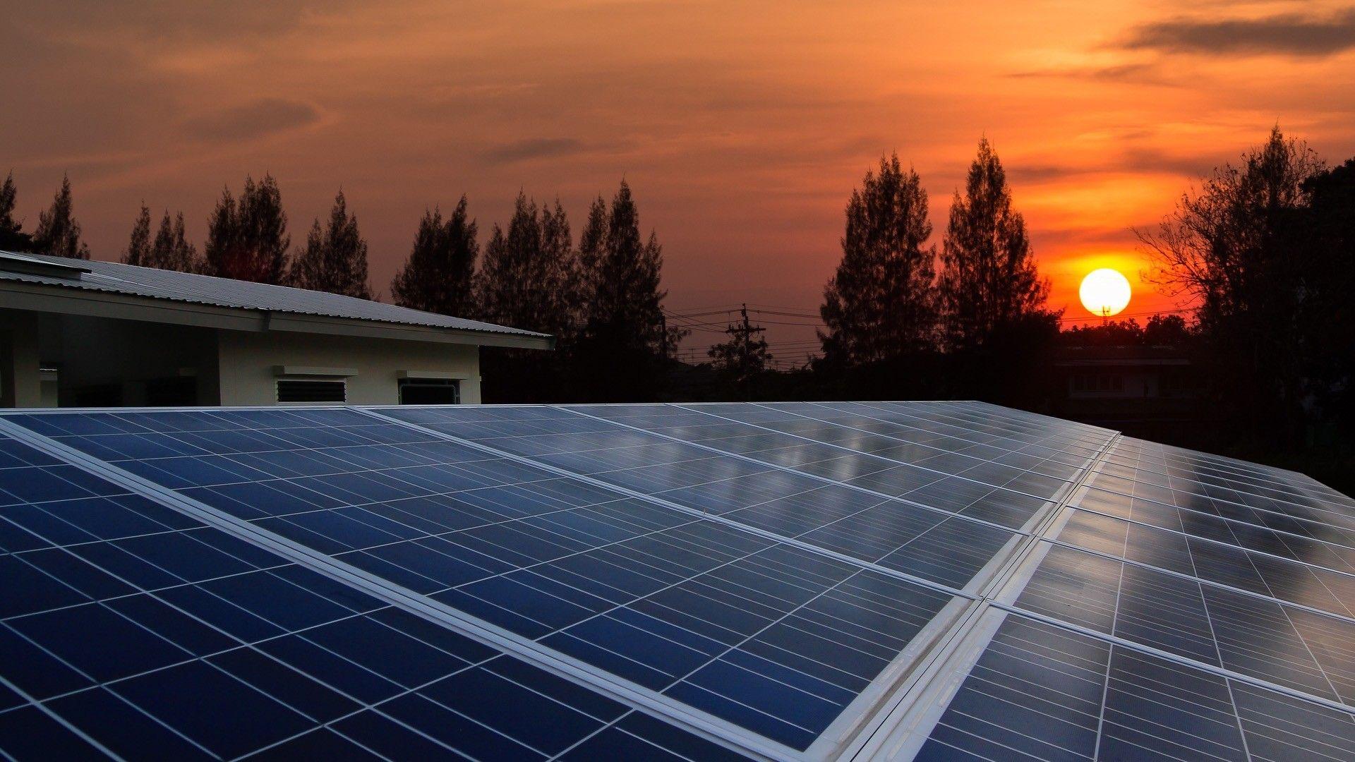 Rooftop solar panels